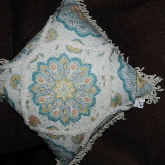 Mosaic Decorative Throw Pillows 20"x20" & Pillow cases Boho Chic  NWT/NEW! - Picture 2 of 14